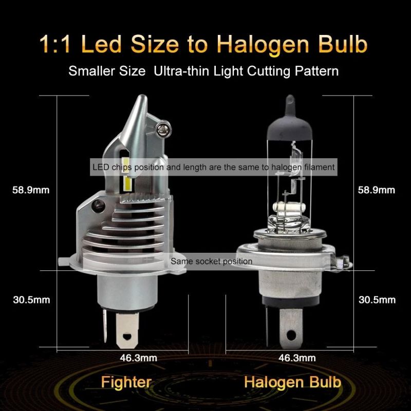 Factory Direct Price 35W 6000lm LED Headlight H1 H3 H7 H8 H11 9005 9006 Dual Color 3000K 6000K High&Low Beam Car LED Headlight