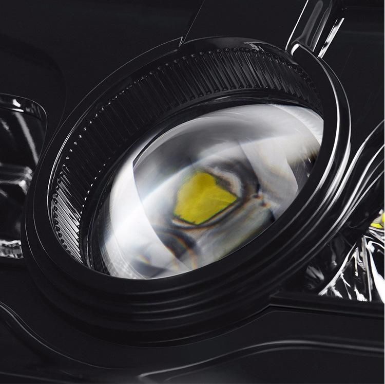 Black Silver Bezel Sealed High/Low Beam Trucks Headlight Replacement for Ford Truck Jeep 4X6 Car LED Headlight Square Light