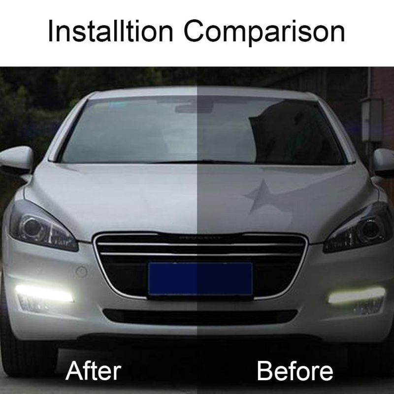 Mengqisen 17cm Daytime Running Light COB Car Daytime Running Light LED Super Bright Driving Light Bar Mk-040