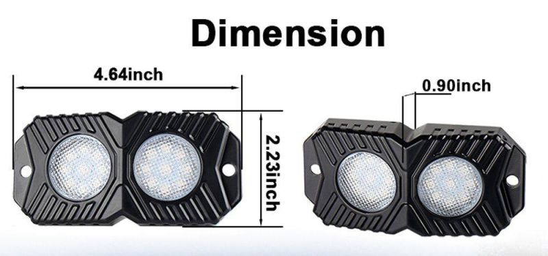 2019 New 4 Pods Bluetooth RGB LED Rock Light