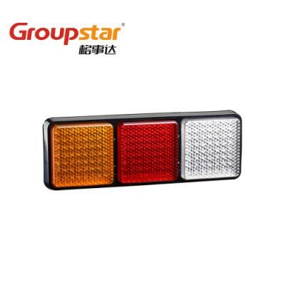 Manufacturer Adr Approval UV PC Rectangle Stop Turn Reverse Tail Combination Rear Lamps LED Tail Lights 24V Truck