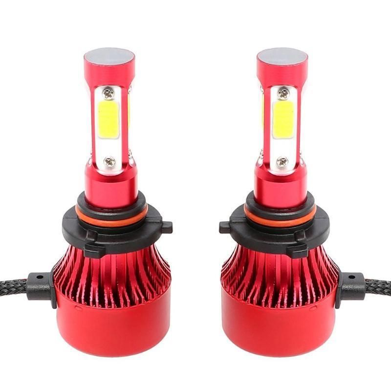 High Power X7 4-Side H4 LED Headlight H7 H11 LED H1 Auto Car Headlight 80W 12000lm 6000K 9005 Hb3 9006 Hb4 Automobile Headlight Bulb All in One COB Lamp