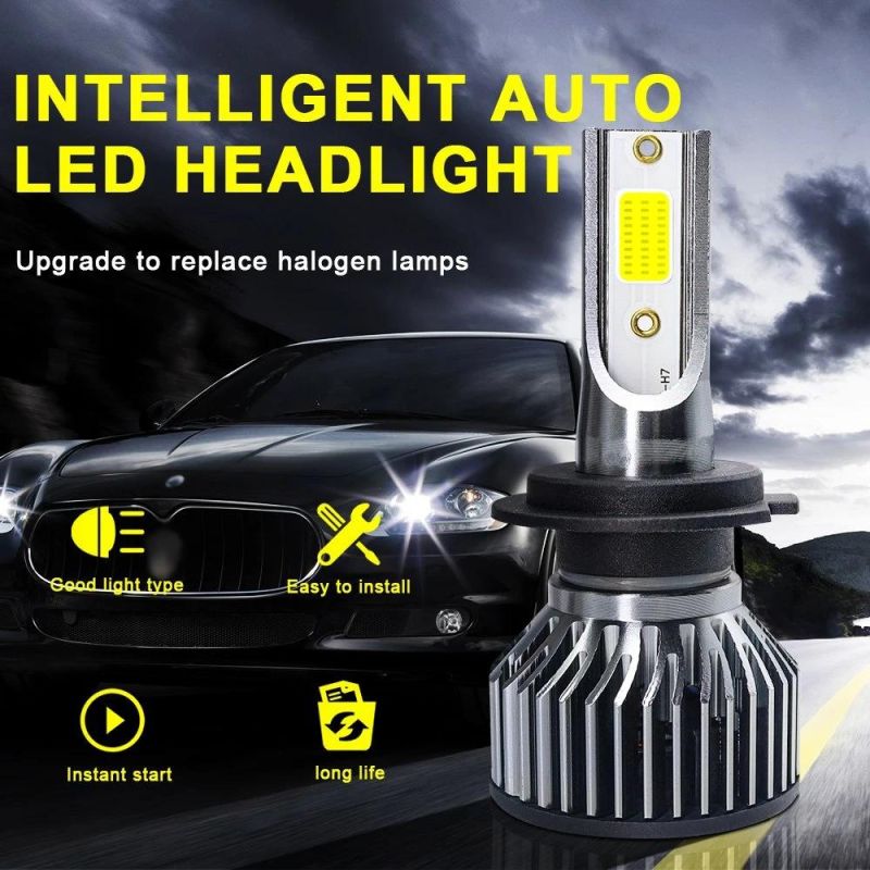 60W Car Haedlight H4 H7 H1 LED K2 6000lm Csp Chip 9-32V 6000K White Auto Fog Light LED Bulbs 9004 9007 LED Car Headlights