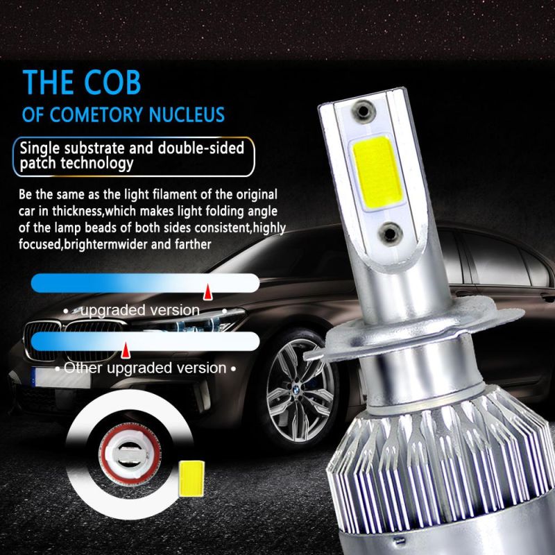 Wholesale Cheap C6 Auto H1 H3 H11 H13 9007 9005 9006 Hb3 Hb4 5202 H4 H7 LED Headlight LED Car Light Lamp 72W 8000lm