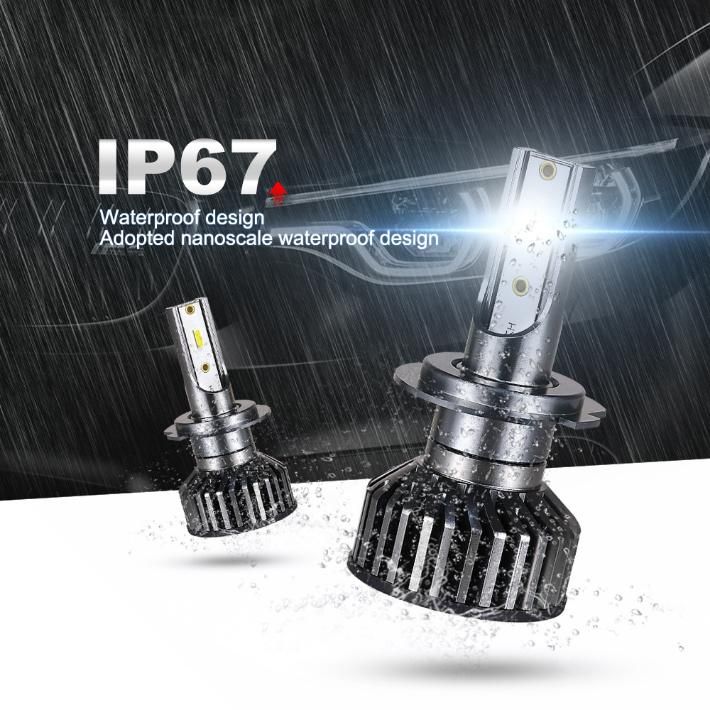 F2 Series 2 PCS LED H7 H4 Headlight Bulbs H1 H3 H8/9/11 9005/Hb3 9006/Hb4 9012 5202 880/881 H13 9007 9004 6500K Car Light 12V Auto Lamps