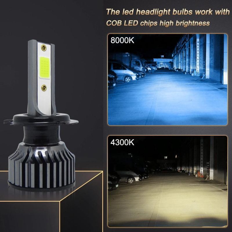 Powerful Super Bright LED LED Headlight H7 Auto Lamp Car Automobiles LED Head Lamp 12V 24V 8000K Blue Light