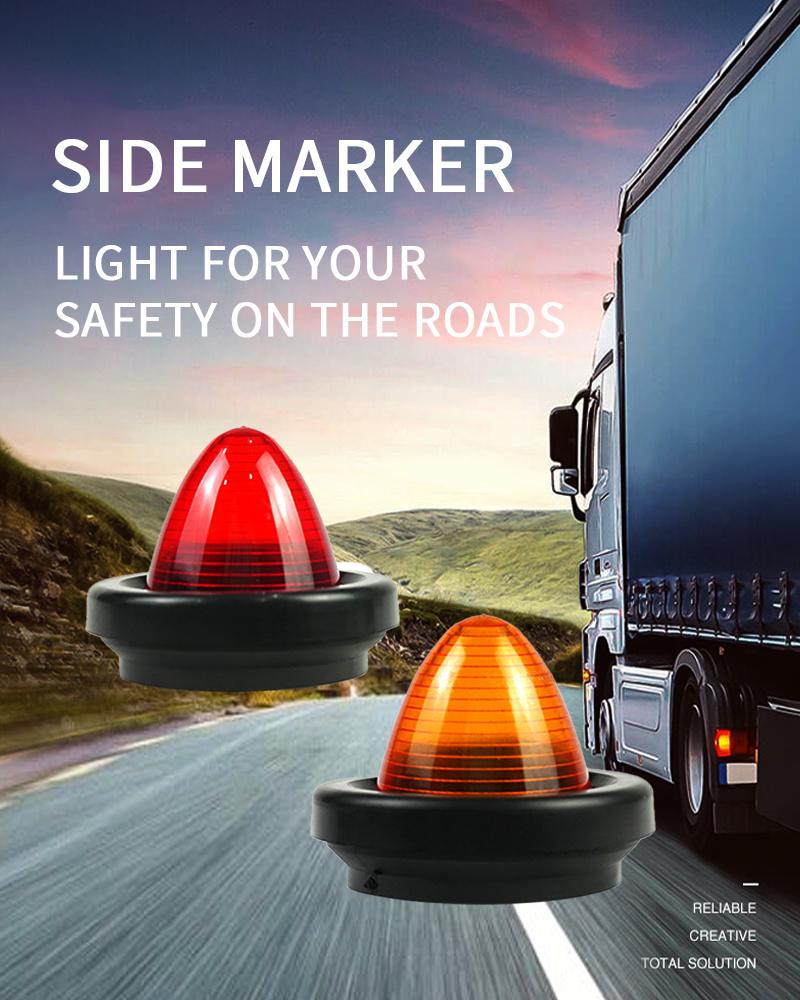 Car Accessories LED Corner Side Marker Lights Outline Lamp for Truck Trailer