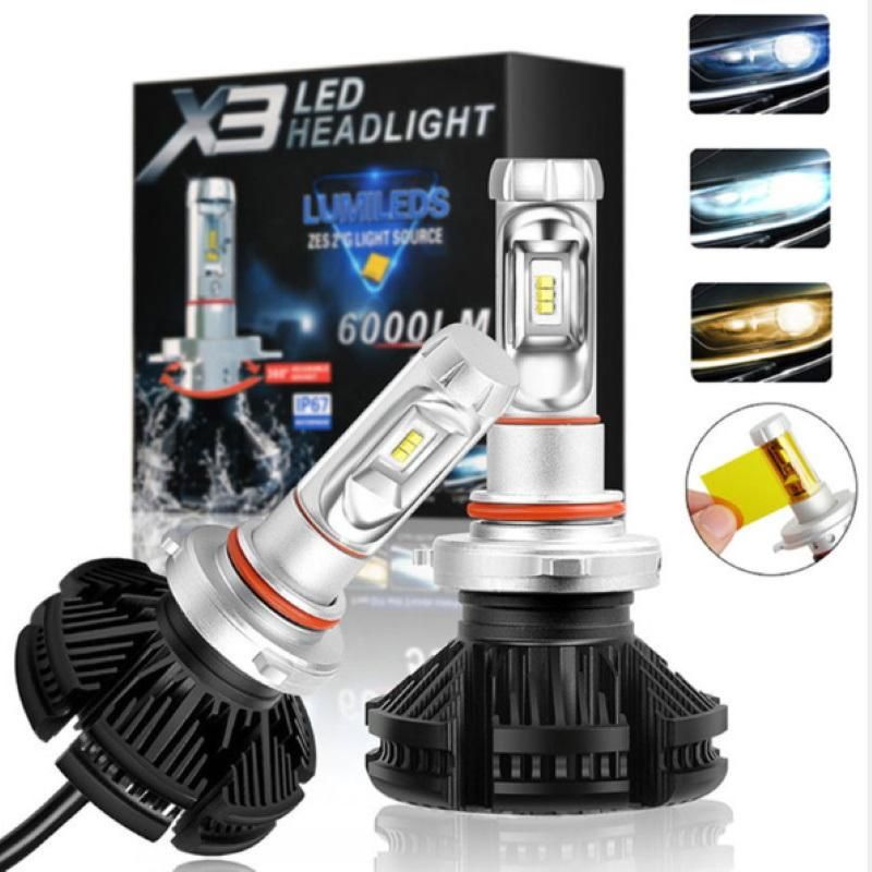 2 Side LED Headlight Bulb Auto Lighting System H7 H4 H11 9005 9006 9007 H1 H3 X3 LED Headlight Bulb