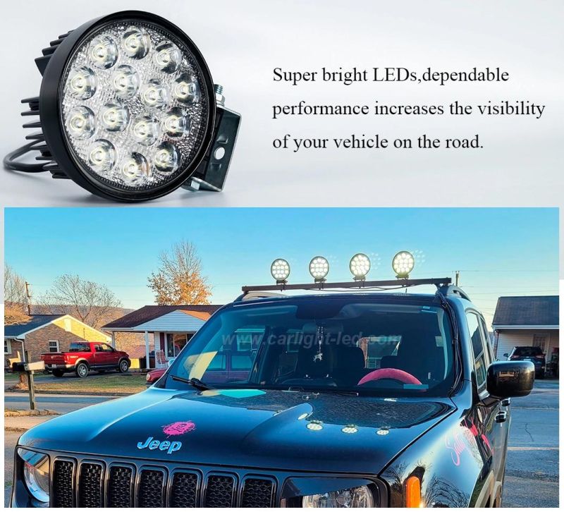 Flood Light Pod off Road Fog Driving Roof Bar Light Bumper for Jeep, SUV Truck, Hunters