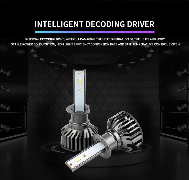 Weiyao Minif2 48W Canbus Error Free 9005 H1 Car LED Light H1 LED Bulb Cheap LED Headlight