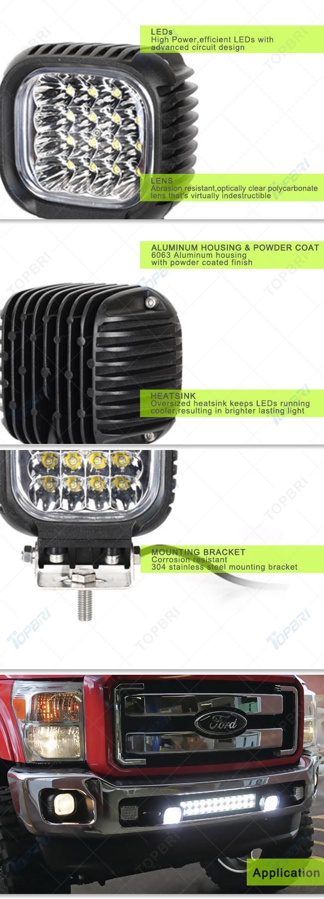 5" 48W High Power Motorcycle CREE LED Car Work Lamp