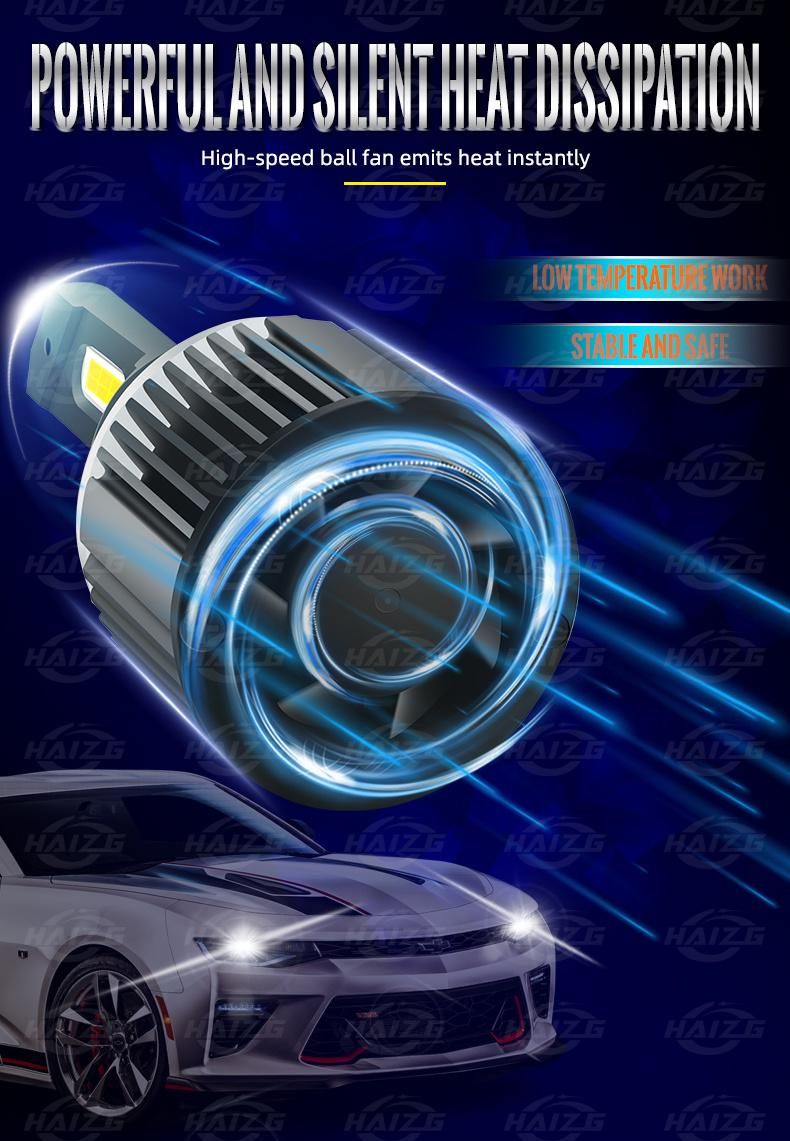 Haizg Factory Manufacturer H15 Type 6000K LED Headlight with CREE LED Chips Auto LED Lamps