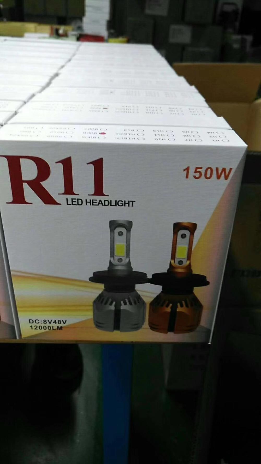 High Quality 36W 4000lm V1 Car LED Headlight H1 H3 H4 H7 H11 Hb3 Hb4 Car Styling 11-30V DC Waterproof 6000K Auto LED Headlamp