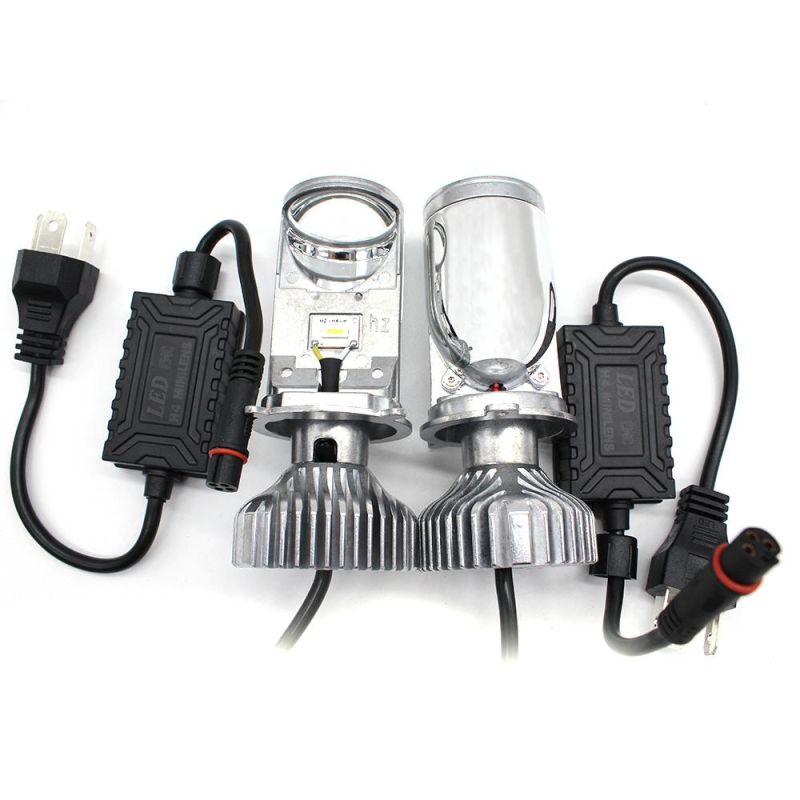 Y6 Car Headlight H4 High/Low Beam LED Projector H4 Mini LED Projector Lens