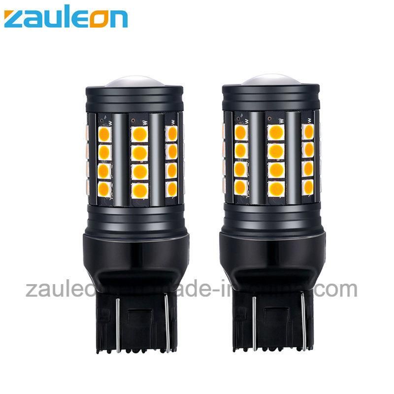 T20 Wedge 7440 W21W Amber Bulb for Car Turn Light