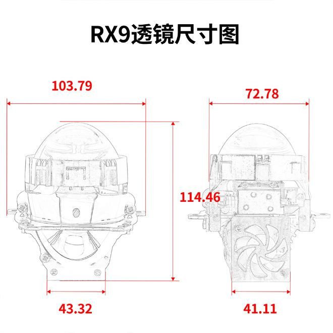 LED Light Bulbs for Projector Headlights 7500lumen 45W