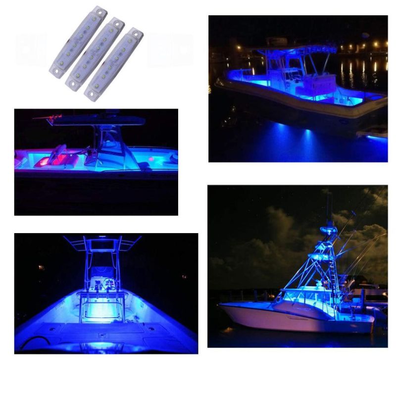 12volt LED Utility Strip Light Waterproof Marine Strip Light White Blue LED Strip Boat Light