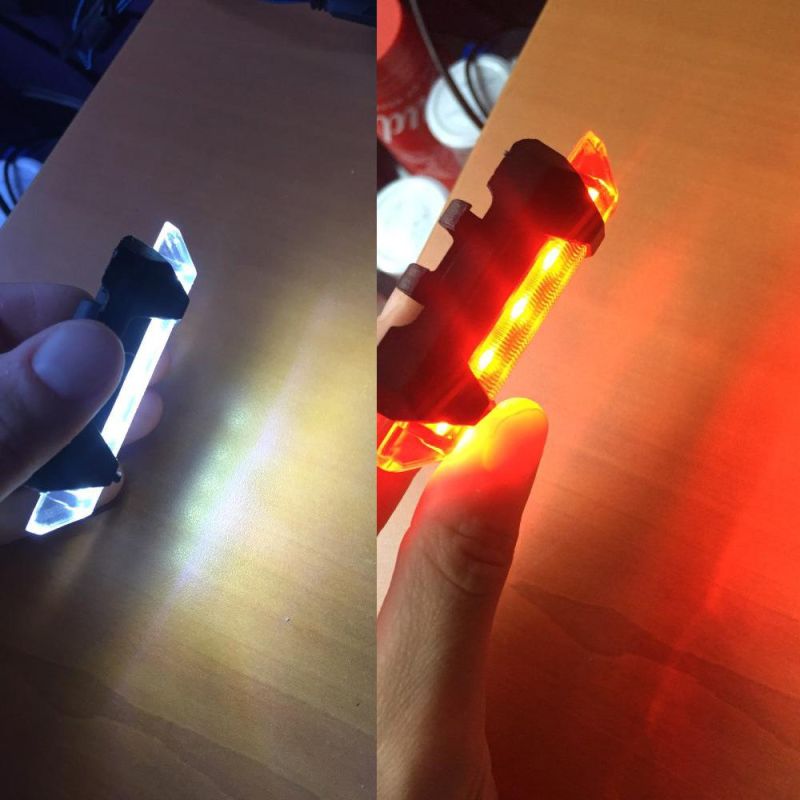 Waterproof 5 LED MTB Bike Bicycle Rear Tail Light Red Lamp 4 Mode USB Recharge Bicycle Lights Bicycle Accessories