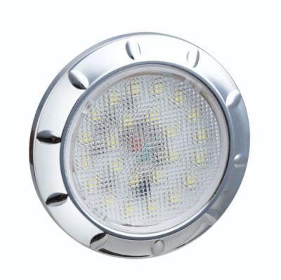 E-MARK UV PC Lens Round 12V Interior Ceiling Dome Caravan LED Lights Auto Lamp