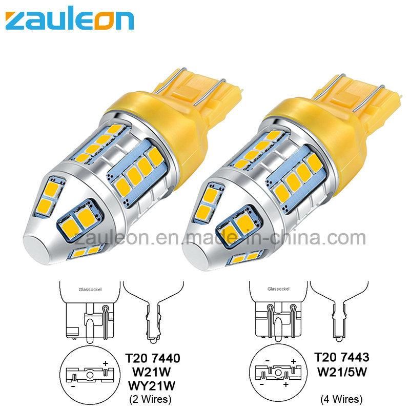 High Brightness T20 7440 7443 Amber LED Turn Light