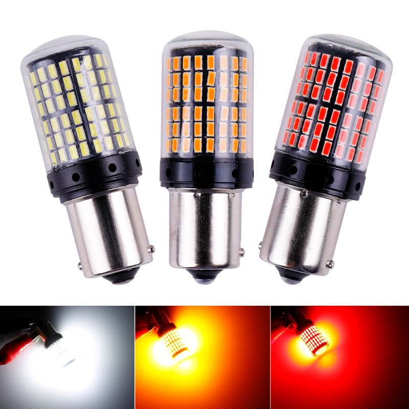 7440-144SMD-3014 12-24V Amber Color 7440 Canbus LED No Error Turning Light