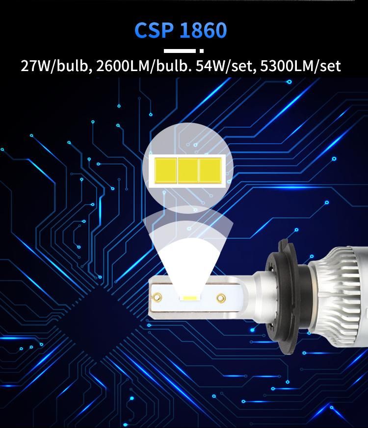 L8 60W Canbus Error Free 9005 Hb3 9006 Hb4 Car LED Light H7 H11 LED Bulb Cheap LED Headlight Kits 6000K