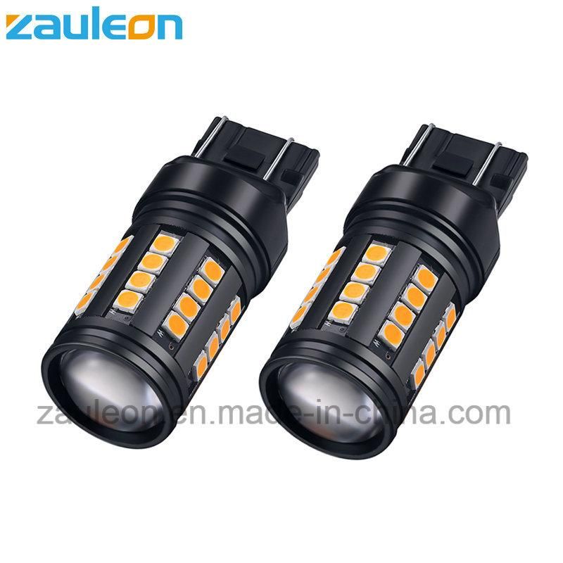 T20 Wedge 7440 W21W Amber Bulb for Car Turn Light