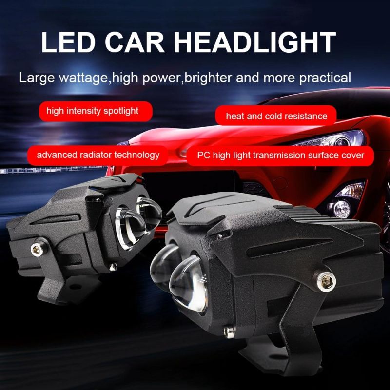 LED Headlights Double Lens Bi-Color Headlight 70W 14000lm 3000K/6000K 9-32V Csp Chip Auto Parts Projector Auto Car Lenses Headlight