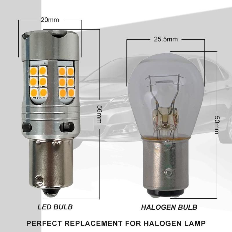 DC 12V 24V 22W Ba15s Ba15D LED Bulbs, Yellow, Red, White