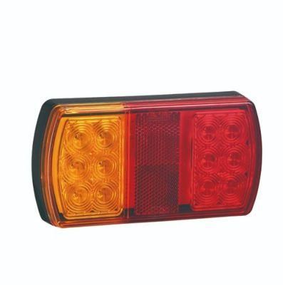 E4 12V Submersible Marine Boat Rear Indicator Stop Tail No Plate Reflector Truck Trailer Tail Lights LED Lamp