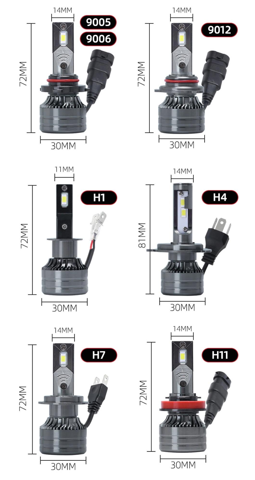 Car LED Lamp Car Headlight H3 H4 H7 H8 H11 H13 H16 Car LED Headlight