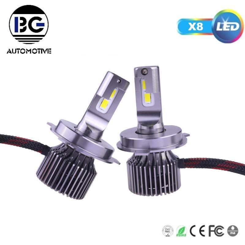 X8 LED Headlight H7 LED H4 H11/H8/H9 LED Headlight Bulbs