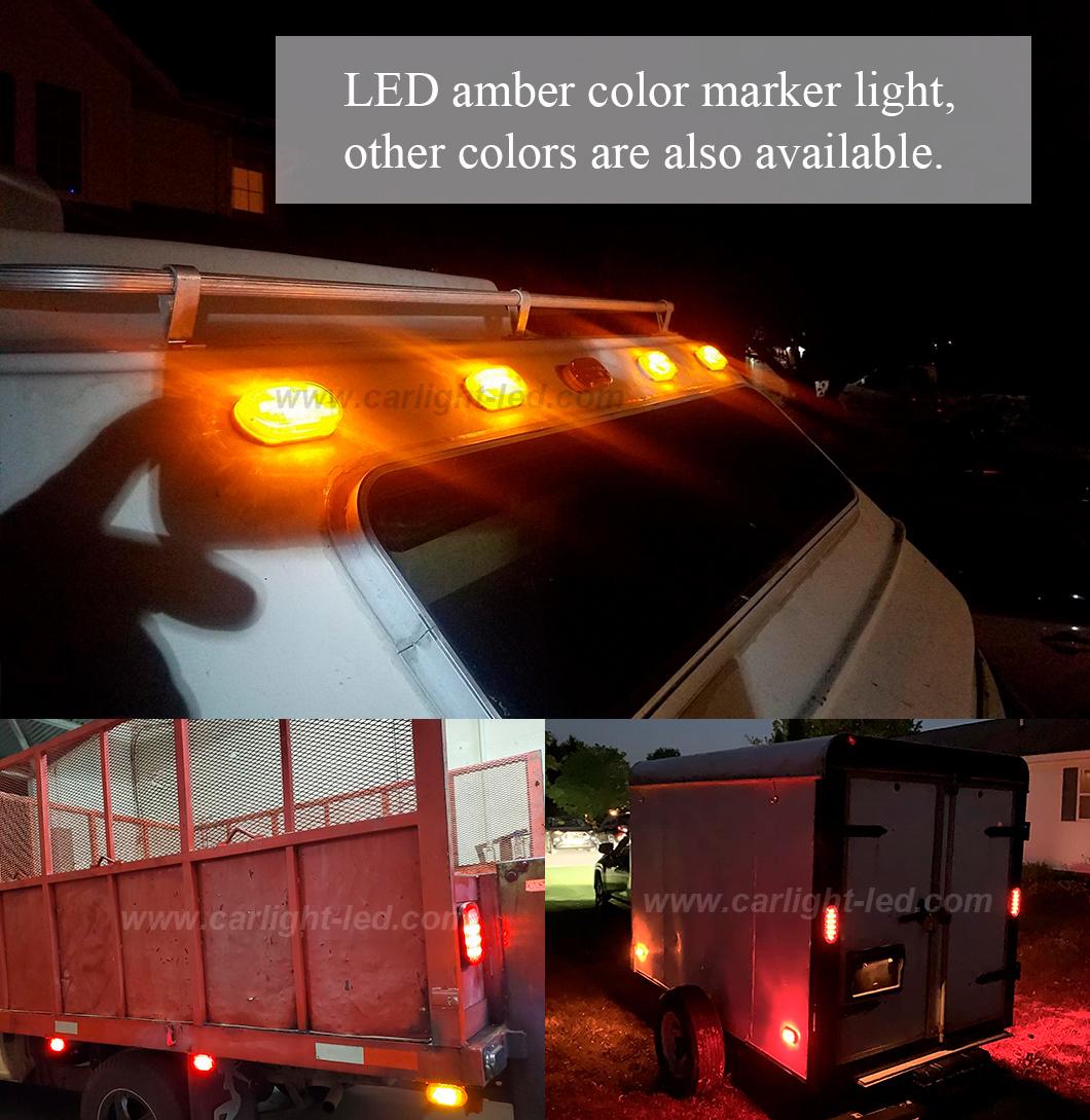 Truck Trailer Surface Mount LED Marker Lights Waterproof