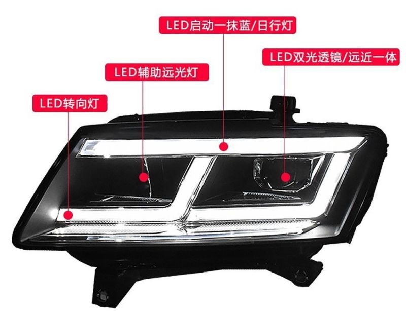 Modified Type Headlight with LED Lens for 2009-2017 Audi Q5