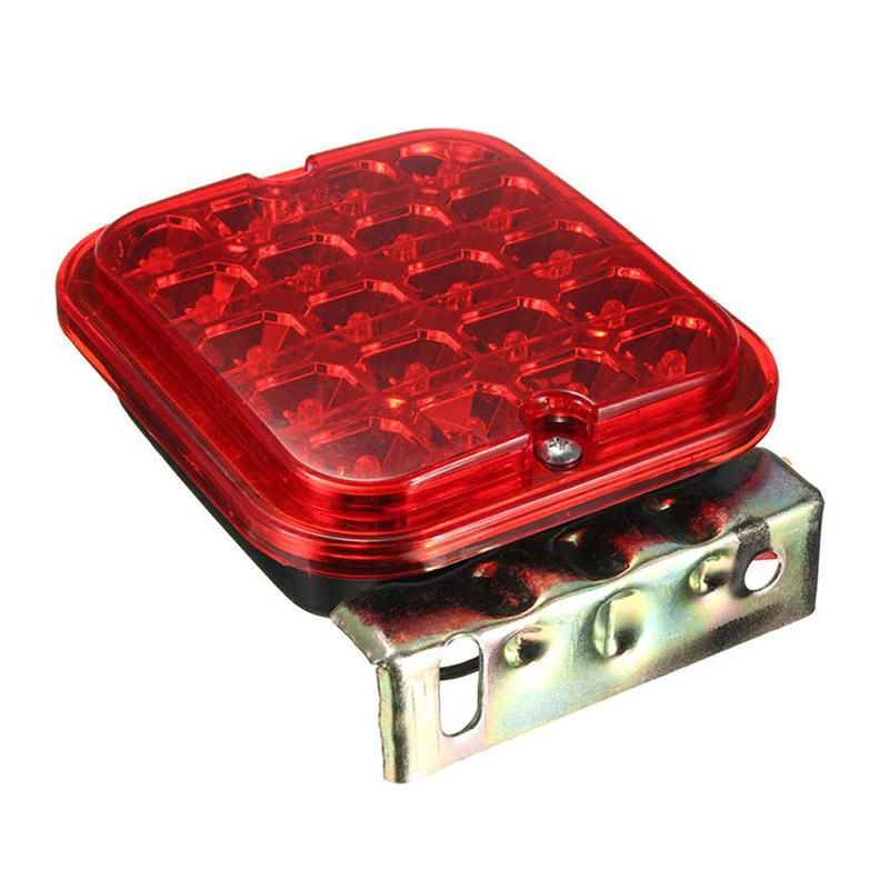 20LED 4.5 Inch Red Square Fog Light