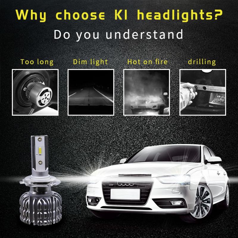 S1 K1 Super Bright Car LED Headlight H4/H3/ H7/9005/9006