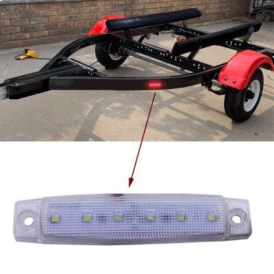 12V 24V LED 6 SMD Auto Truck Lorry Trailer Side Marker Indicators Car Turn Signal Rear Warning Tail Brake Light