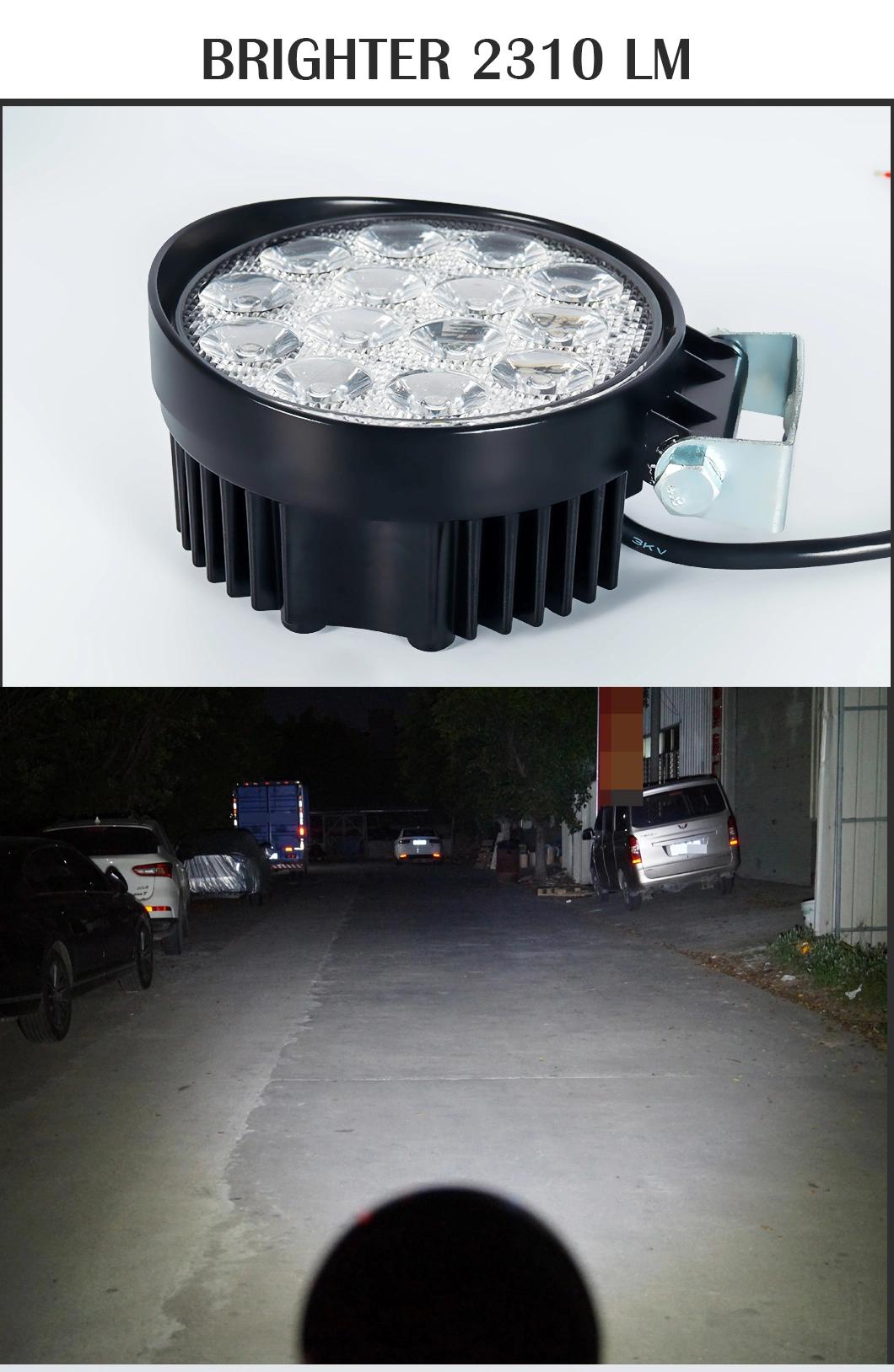 4.5inch 42W Round Driving Roof LED Light Bar Work Lamp for ATV SUV Truck