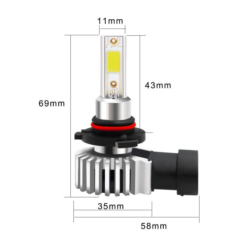 New G9 Automotive LED Headlight Mini 9005 9006 24W Integrated LED Headlight C6 S2