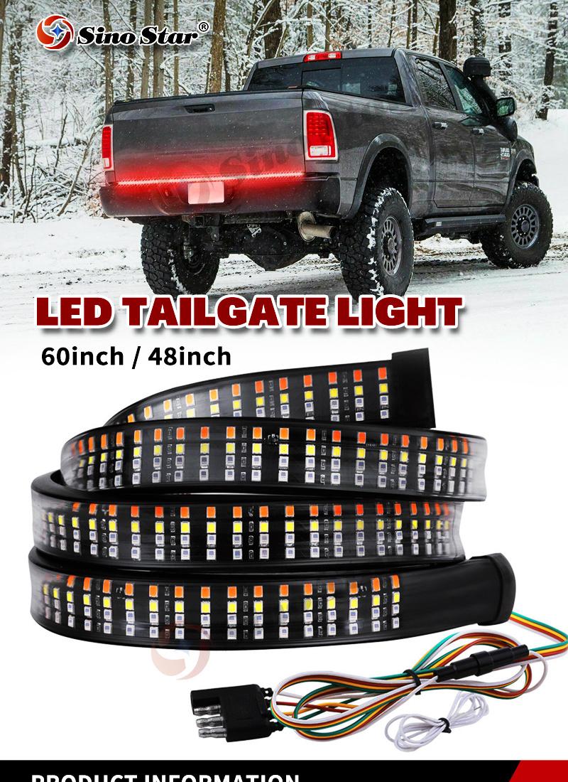Sw71246020 60" 624LED Car LED Tailgate Light LED Truck Bar Red Running Turn Signal Brake Reverse Backup Tail Light Strip