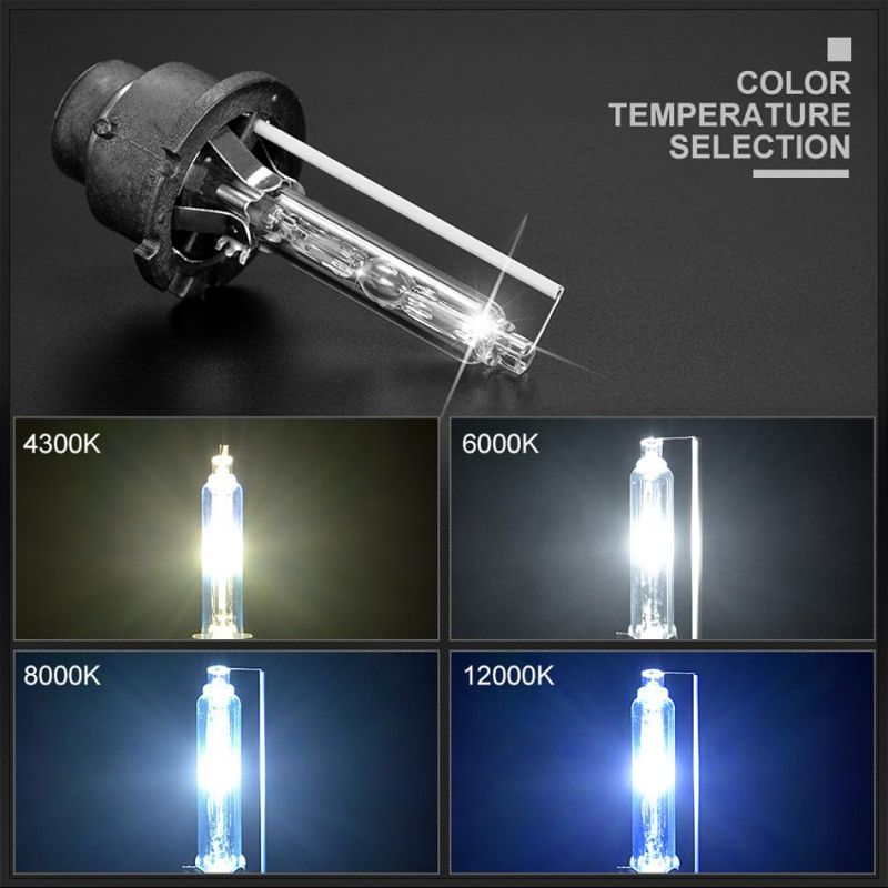 H4 35W Xenon HID Headlight Halogen Bulb Replace Light High and Low Beam White 6000K Motorcycle Car Light Accessories