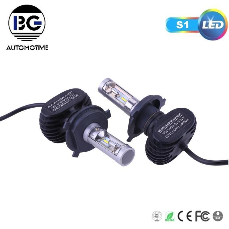 Auto Headlamp S1 H7 LED Headlight 30W 8000lm 9005 9006 H4 H11 6000K Csp Chip LED Light Bulb for All Cars