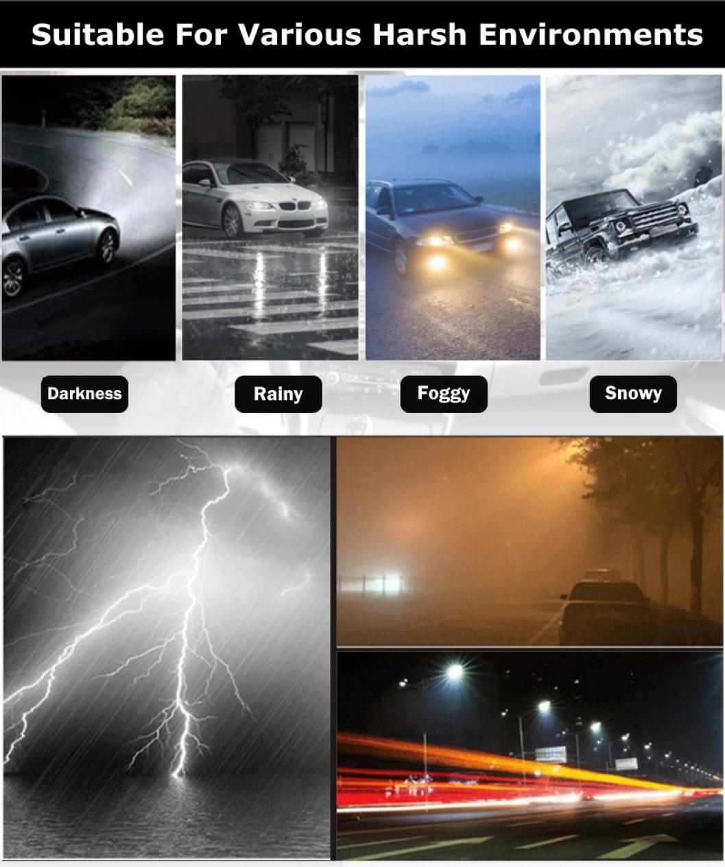 IP67 Waterproof H4 H11 H1 H7 Car LED Headlights 150W 60000lm