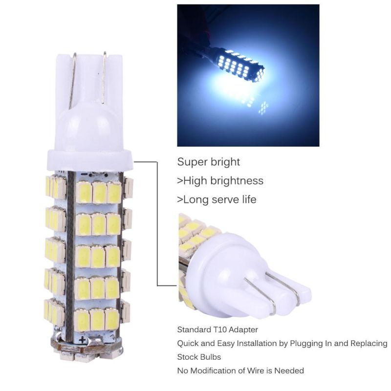 Wholesale T10 12V 1206 4 SMD LED Lights Error Free Car Reading Interior Instrument Lamps Wedge Bulbs Clearance Lights