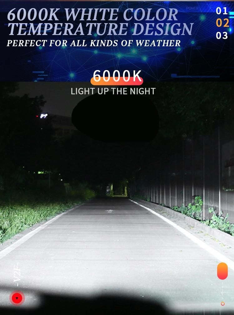 Weiyao Auto Lighting System Canbus 2500lumen White H4 Motorcycle LED Head Light Bulb H4 Car LED Headlight