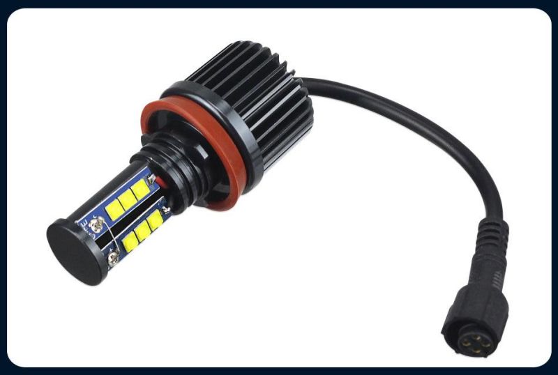 Suitable for BMW Angel Eye E92 H8 120W LED Marker Angel Eyes 6 Sides 12 Lamp Beads Super Bright