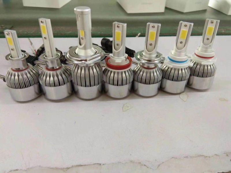 2PCS C6 LED Car Headlight 72W 7200lm COB Car Headlight Bulb H1 H3 H4 H7 H11 H13 880 9004 9005 9006 9007 Car Modeling Lig