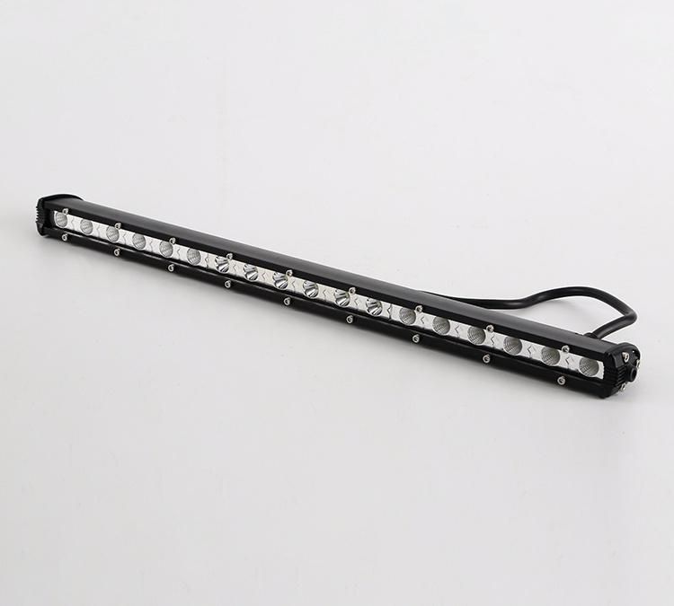 Luz De LED Single Row off Road LED Light Bar 12V 54W Spot Flood Lights Driving Light for Jeep Trucks ATV Cars