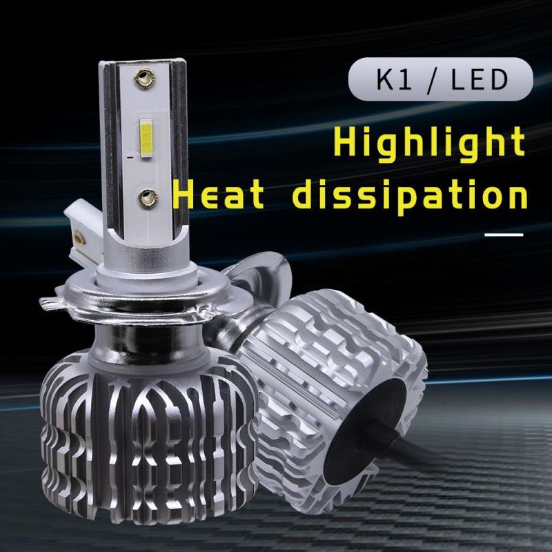 K1 LED Headlamp 6500K 4200lm LED Light Bulb S1 X3 Replacement Fanless 12V Csp LED Motorcycle Light Bulb Built-in Decorder New