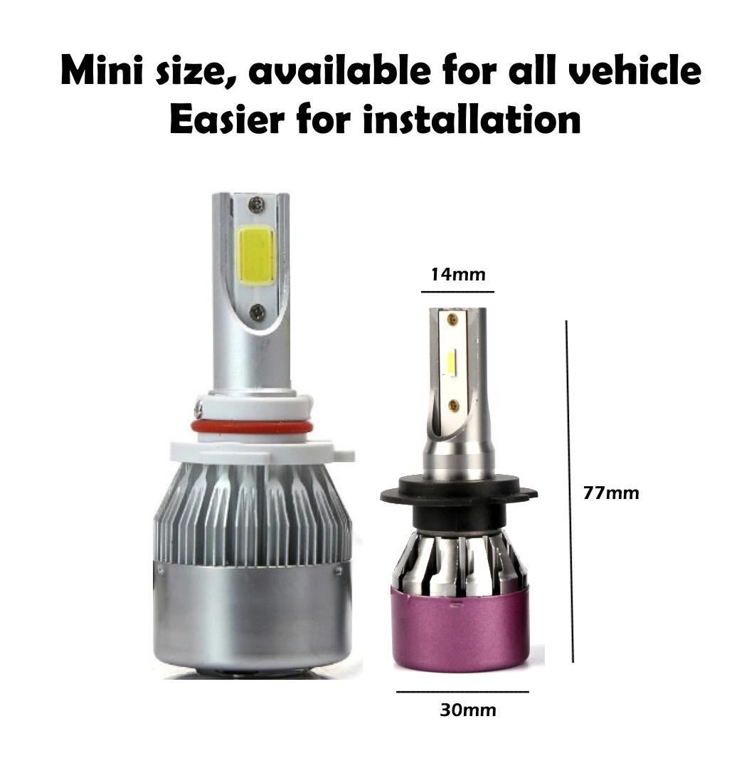 Manufacturer Auto Parts LED Headlight Mini 36W 3800 Lumens Car LED Head Lamp LED Light Car Headlight H1 H7 880